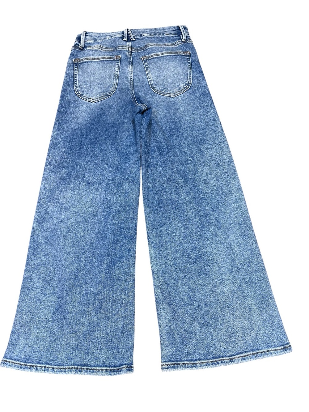 Good American Good waist Crop palazzo wide leg jeans size 8/29 stretch high rise - Picture 3 of 8